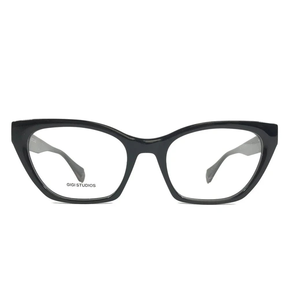 Gigi Studios Eyeglasses Frames ZARA GS1003/01O Black Cat Eye Full Rim 52-19-140